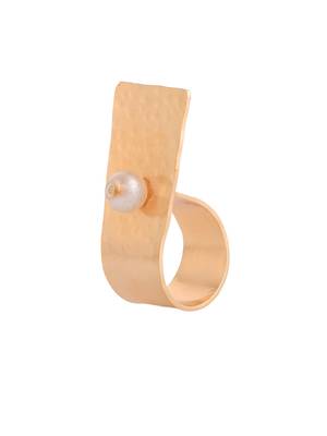 Gold plated finger ring for women 3
