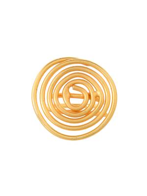 Trending gold-plated circular ring 4