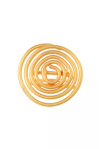 Trending gold-plated circular ring