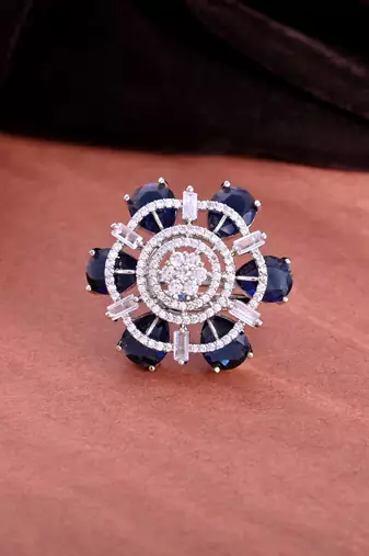 American diamond finger ring for women