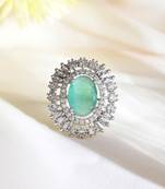 American diamond finger ring for women