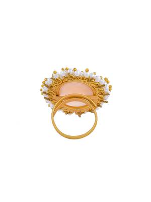 Pearl stone finger ring 4