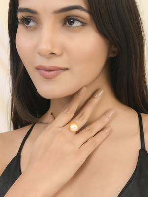 Gold plated finger ring for women 1