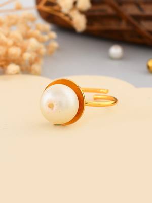 Gold plated finger ring for women 2