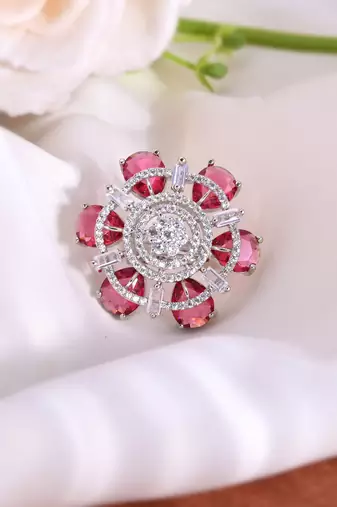 American diamond finger ring for women