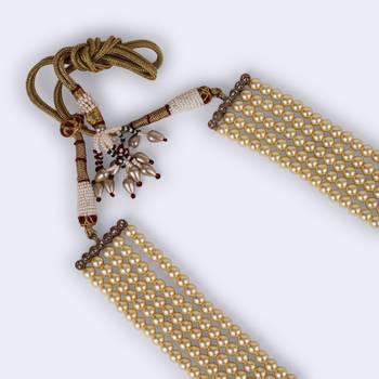 Freshwater pearl 5 layered gold plated moti mala necklace 5