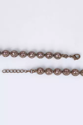 Traditional lovely round shape gold plated set of 2 anklet(payal) for women