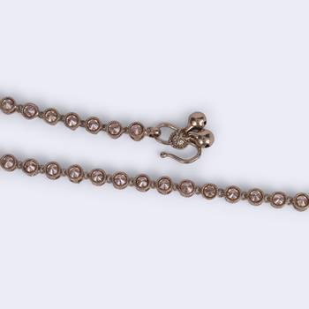 Traditional fascinating round shape gold plated set of 2 anklet(payal) for women 4