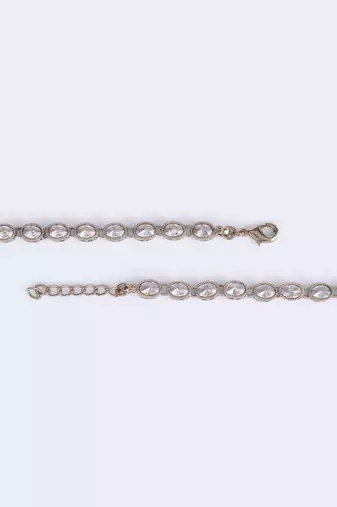 Traditional oval shape gold plated set of 2 anklet(payal) for women