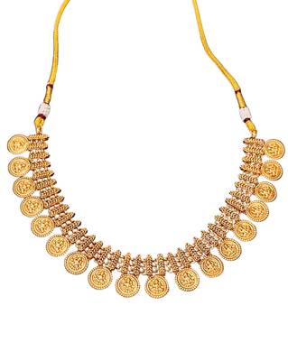 Temple jewelry style with lakshmiji motif     ethnic indian design for special occasions, lightweight & comfortable wear 5