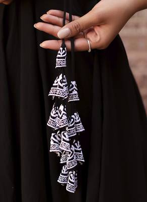 Black cotton plain anarkali 5