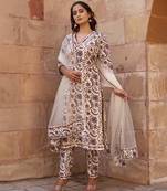 Multicolor cotton printed kurta set