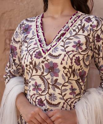 Multicolor cotton printed kurta set 3