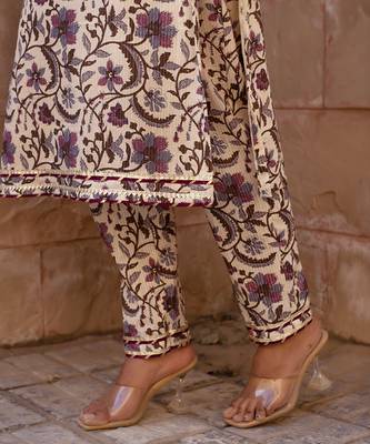 Multicolor cotton printed kurta set 5