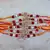 Multi beads cotton adjustable rakhi