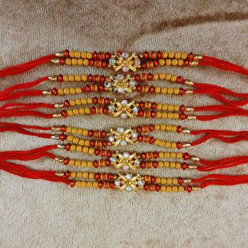 Multi beads cotton adjustable rakhi 1
