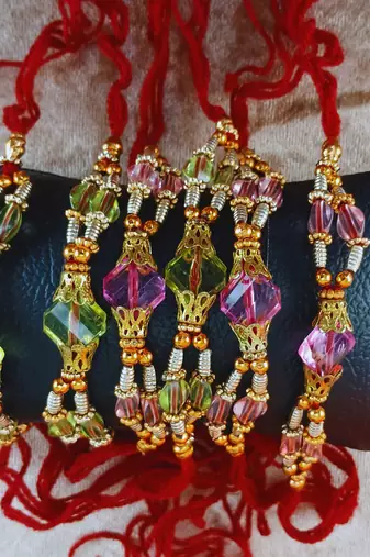 Multi beads cotton adjustable rakhi