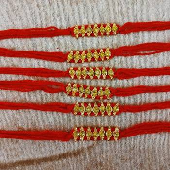 Multi beads cotton adjustable rakhi 2