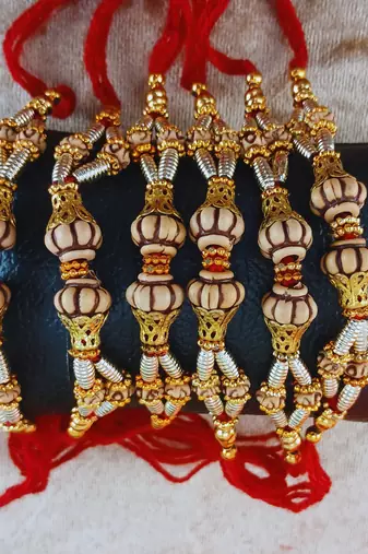 Multi beads cotton adjustable rakhi