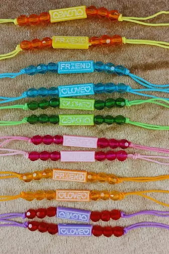 Multi beads cotton adjustable rakhi