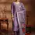onion purple embroidery viscose straight kurta pant set with printed dupatta