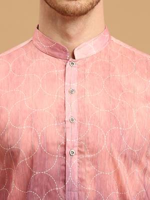 Lavender and pink ombre kurta with sequins 3