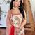 Cream Chinnon Digital Print With Lace Work Kurta Pant Set