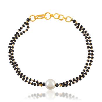 Mangalsutra chain pearl bracelet women 2