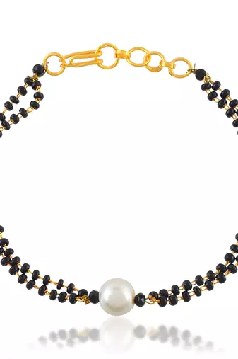 Mangalsutra chain pearl bracelet women