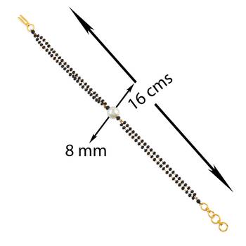 Mangalsutra chain pearl bracelet women 3