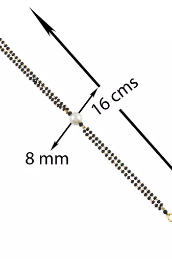 Mangalsutra chain pearl bracelet women