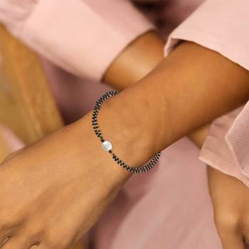 Mangalsutra chain pearl bracelet women 5