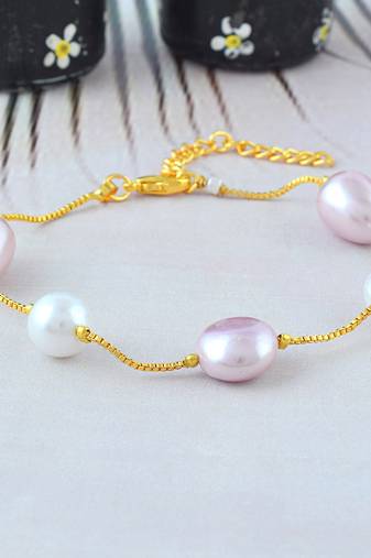 Fresh water pearls women bracelet