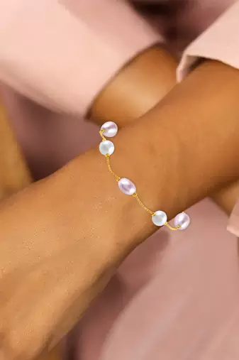 Fresh water pearls women bracelet