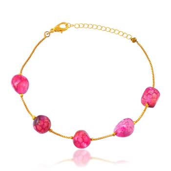 Ruby beads women bracelet 2