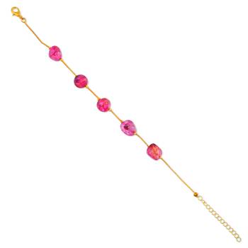 Ruby beads women bracelet 3