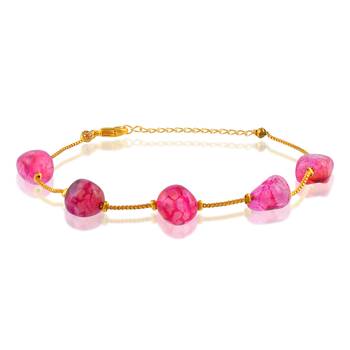 Ruby beads women bracelet 4