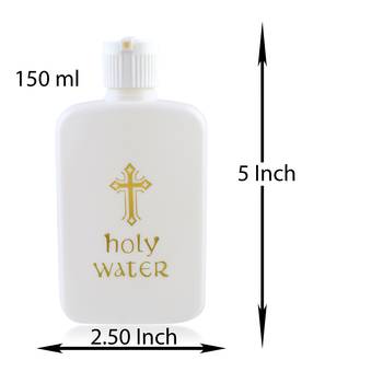 Dzine Trendz Rosary & Water Bottle Combo Brass with Pearl Accents Brown 8×5 cm 3