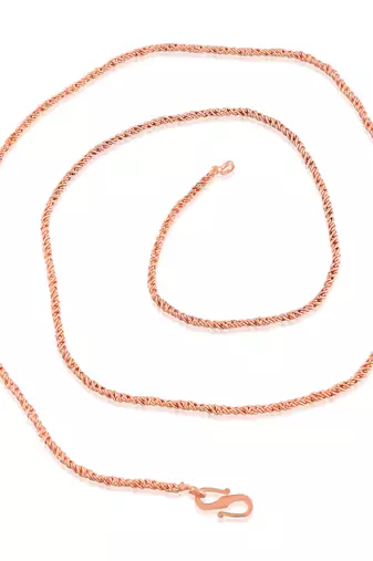 Pure copper thin light weight chain