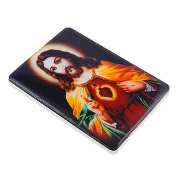 dzine trendz metallic fridge magnet with halo design – multicolor 3
