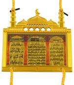 Acrylic gold plated muslim hanging home décor evil protection lucky charm