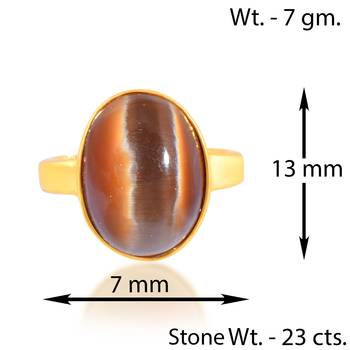 Brass gold chrysoberyl cats eye lehsuniya finger ring 3