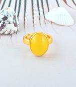 Brass gold chrysoberyl cats eye lehsuniya finger ring