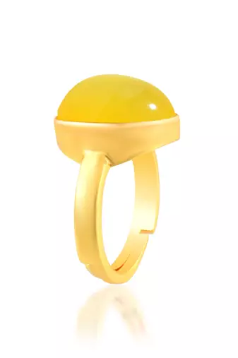 Brass gold chrysoberyl cats eye lehsuniya finger ring