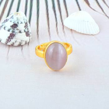 Brass cats eye lehsuniya finger ring 1