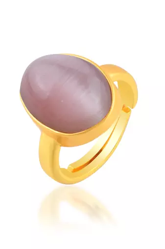 Brass cats eye lehsuniya finger ring
