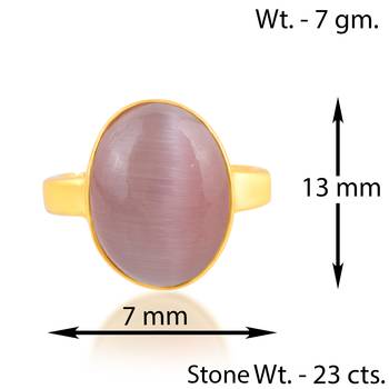 Brass cats eye lehsuniya finger ring 3