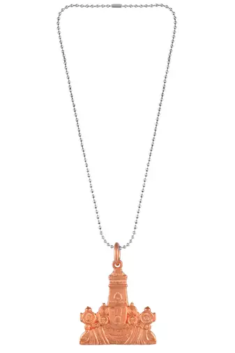 Pure copper tirupati balaji pendant hindu spiritual