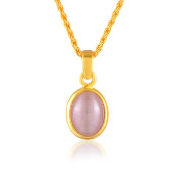Brass gold chrysoberyll cats eye pendant 2