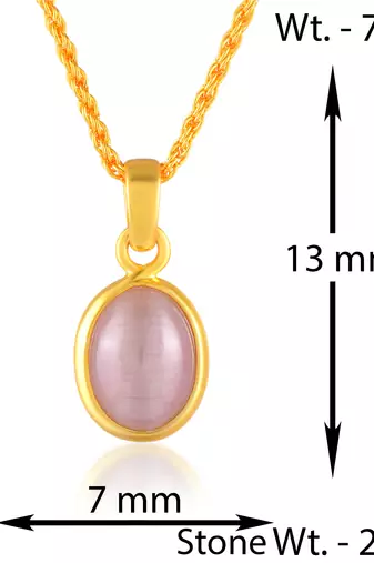 Brass gold chrysoberyll cats eye pendant
